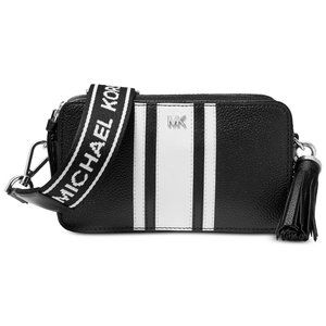Michael Kors Logo Pebble Leather Camera Bag
